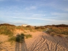 Vom Strand zurück